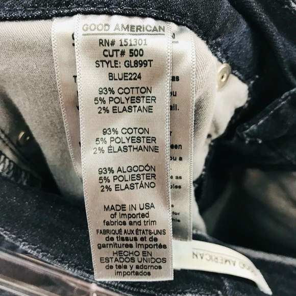 Good American Good Legs High Rise Skinny Jeans Dark Wash Size 27 - Picture 5 of 7